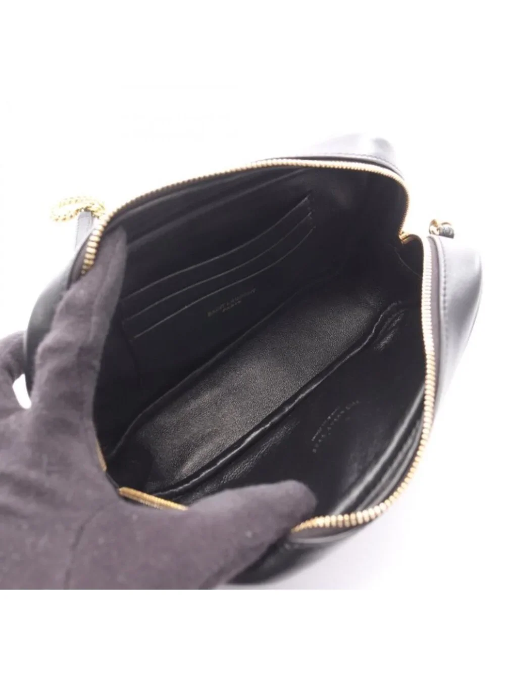 Saint Laurent Paris Shoulder Bag Lou Leather Chain